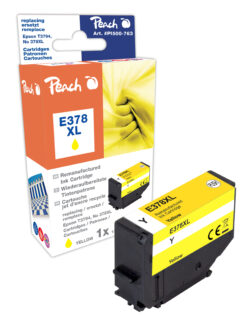 Peach 0F320922 inktcartridge 1 stuk(s) Compatibel Hoog (XL) rendement Geel - Afbeelding 2