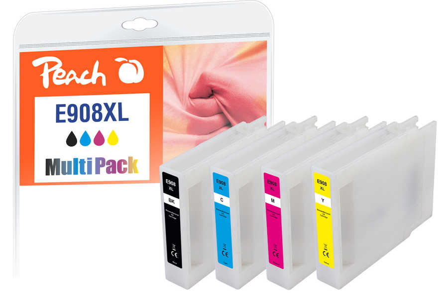 Peach PI200-821 inktcartridge 4 stuk(s) Compatibel Hoog (XL) rendement Zwart, Cyaan, Magenta, Geel - Afbeelding 2