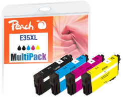 Peach 320264 inktcartridge 4 stuk(s) Compatibel Hoog (XL) rendement Zwart, Cyaan, Magenta, Geel - Afbeelding 2