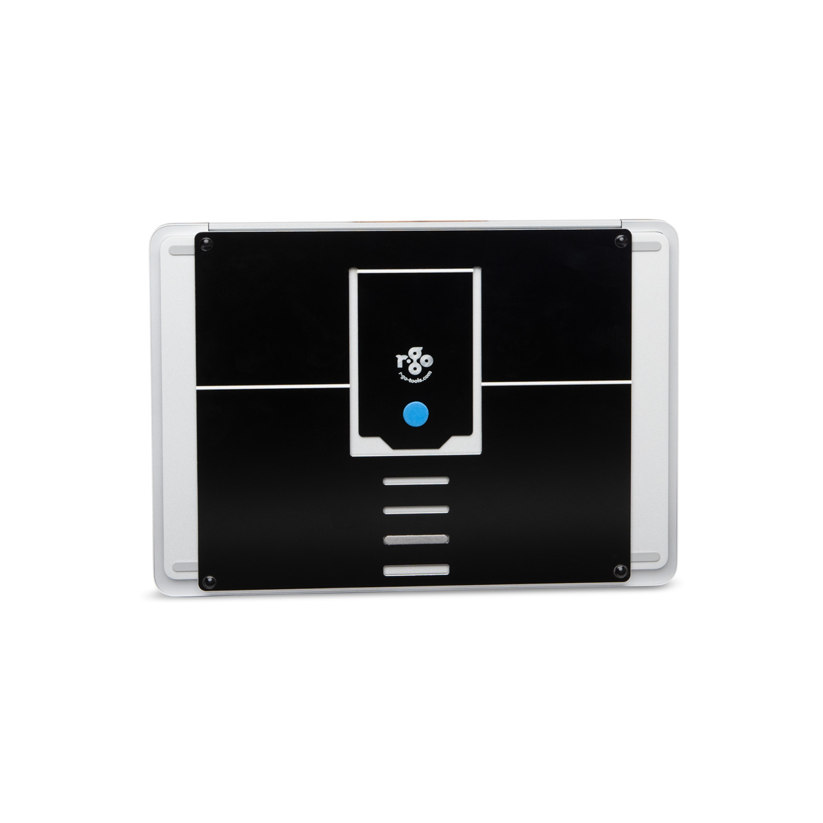 R-Go Tools Laptopstandaard R-Go Riser Attachable, verstelbaar, geintegreerd met je laptop, aluminium, zwart - Afbeelding 5