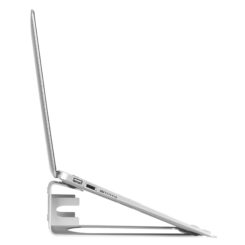 StarTech.com Laptopstandaard - 2-in-1 Laptopverhoger / Verticale Laptopsteun - Ideaal voor Ultrabooks & MacBook Pro/Air - Ergonomische Laptophouder met Ideale Kijkhoek - Zilver, Aluminum - Afbeelding 7