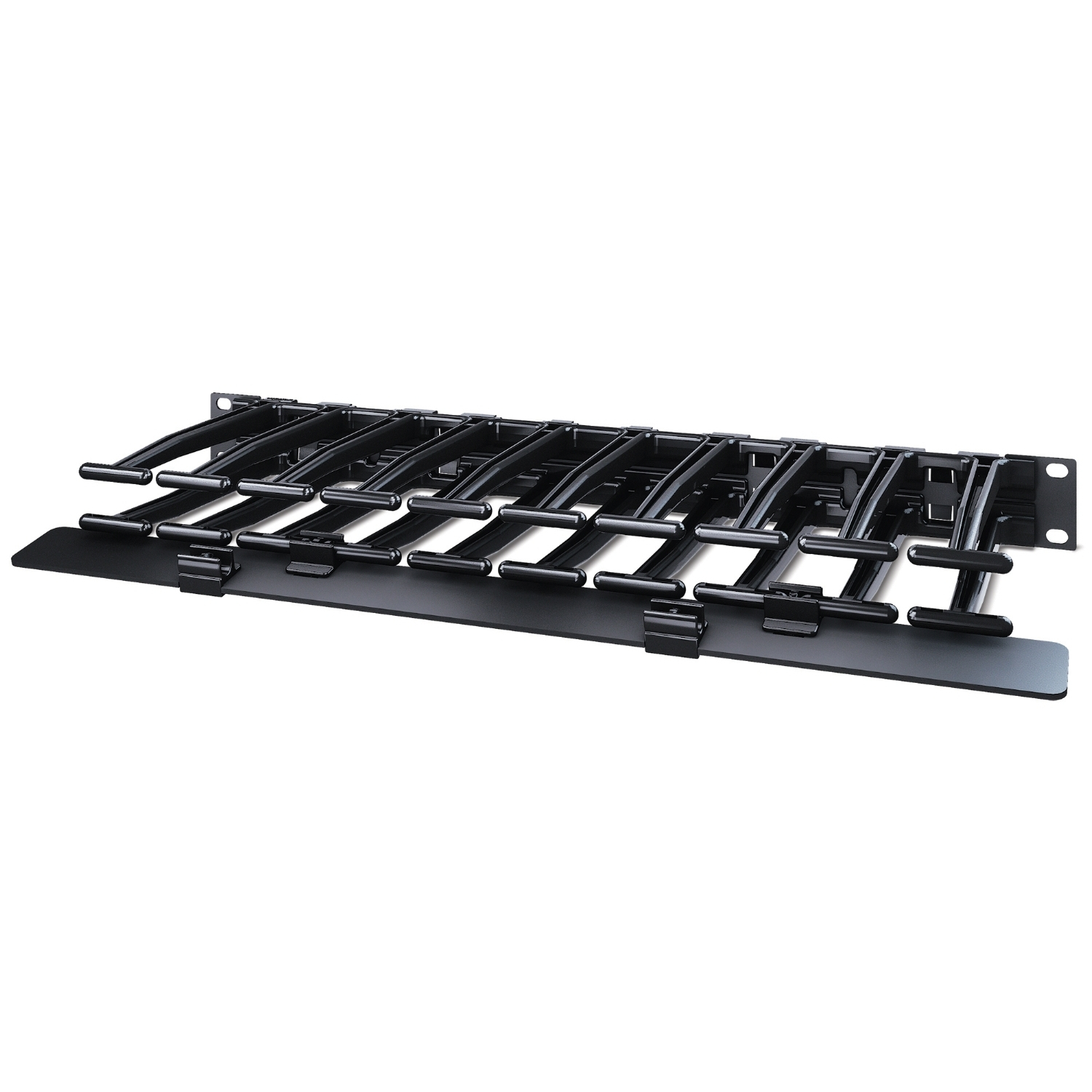 APC Horizontale kabelmanager, 1U x 6" diep, enkelzijdig met kap - Afbeelding 4