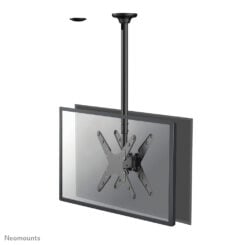 Neomounts FPMA-C340DBLACK Dual monitor/TV-beugel plafond 32-75" - h 106-156 cm - Afbeelding 2