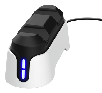 Trust GXT 228 Dual Charging Dock - Dual charging station – Voor console controllers – USB-gevoed – Playstation 5 - Wit/Zwart - Afbeelding 5