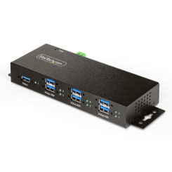 StarTech.com 7-Port Managed USB Hub met 4x USB-A, Heavy Duty met Industriële Stalen Behuizing, ESD & Overspanningsbeveiliging, Wand/Bureau/Din-Rail Montage, USB 3.0/3.1/3.2 Gen 1 5Gbps - Afbeelding 2