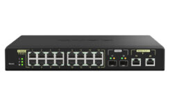QNAP QSW-M2116P-2T2S netwerk-switch Managed L2 2.5G Ethernet Power over Ethernet (PoE) Zwart