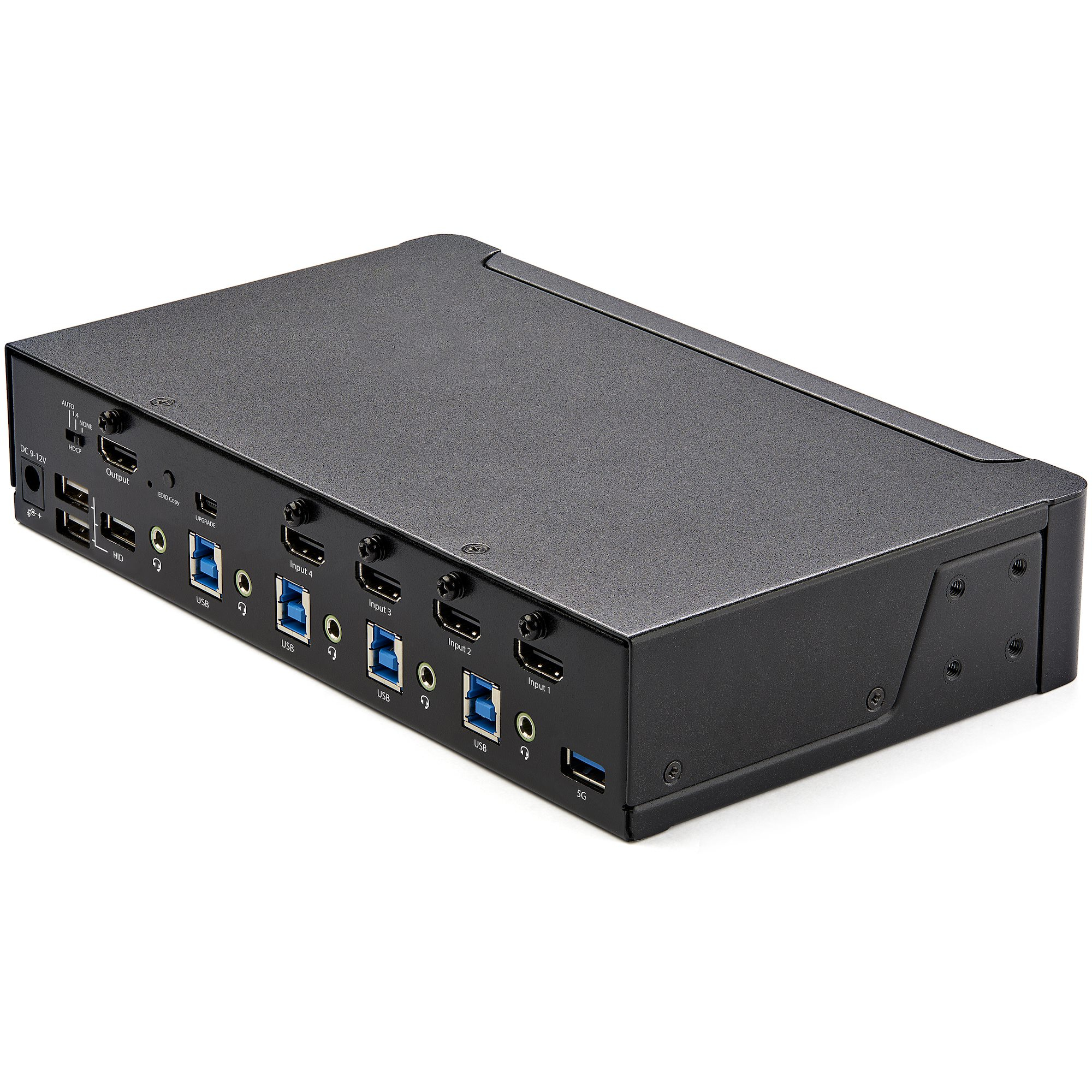 StarTech.com 4 Port Single Monitor KVM HDMI Switch, 4K 60Hz Ultra HD HDR, Desktop Hub 4K HDMI 2.0 KVM Schakelaar met 2x USB 3.0 (5Gbps) & 4x USB 2.0 HID, Audio, Hotkey Switching, TAA - Afbeelding 3