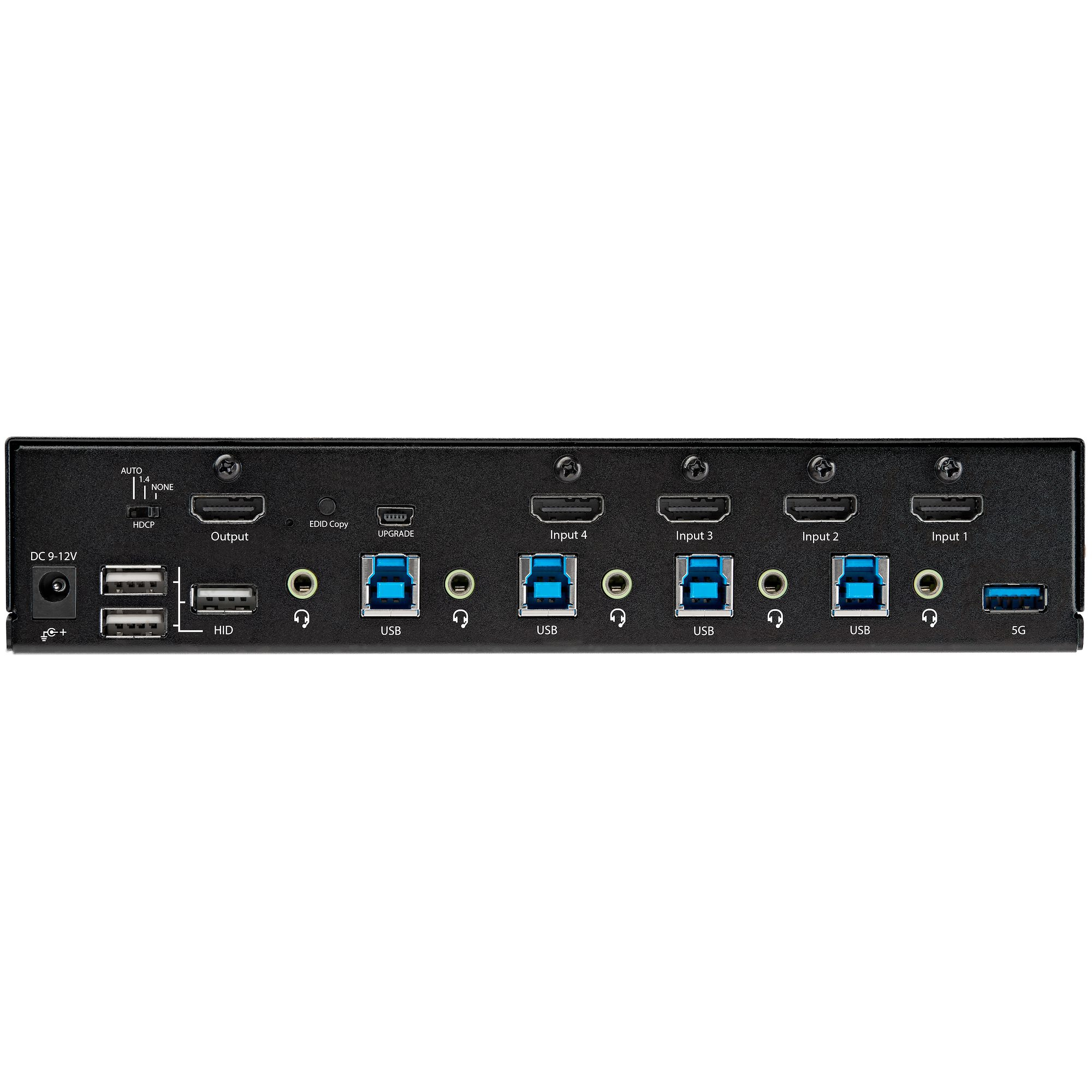 StarTech.com 4 Port Single Monitor KVM HDMI Switch, 4K 60Hz Ultra HD HDR, Desktop Hub 4K HDMI 2.0 KVM Schakelaar met 2x USB 3.0 (5Gbps) & 4x USB 2.0 HID, Audio, Hotkey Switching, TAA - Afbeelding 5