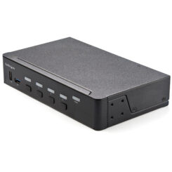 StarTech.com 4 Port Single Monitor KVM HDMI Switch, 4K 60Hz Ultra HD HDR, Desktop Hub 4K HDMI 2.0 KVM Schakelaar met 2x USB 3.0 (5Gbps) & 4x USB 2.0 HID, Audio, Hotkey Switching, TAA - Afbeelding 2