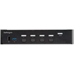 StarTech.com 4 Port Single Monitor KVM HDMI Switch, 4K 60Hz Ultra HD HDR, Desktop Hub 4K HDMI 2.0 KVM Schakelaar met 2x USB 3.0 (5Gbps) & 4x USB 2.0 HID, Audio, Hotkey Switching, TAA - Afbeelding 4