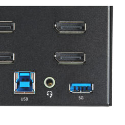 StarTech.com 2 Port Quad Monitor DisplayPort KVM Switch - 4K 60Hz UHD HDR - Desktop 4K DP 1.2 KVM met 2 Port USB 3.0 Hub (5Gbps) & 4x USB 2.0 HID Ports, Audio - Hotkey Switching - TAA - Afbeelding 9