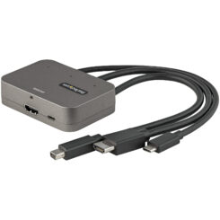 StarTech.com 3-in-1 Multiport naar HDMI Adapter - 4K 60Hz USB-C, HDMI of Mini DisplayPort naar HDMI Converter voor Vergaderzaal - Digital AV Video Adapter voor aansluiten HDMI Monitor/Scherm