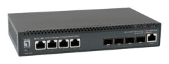LevelOne XEL-0891 Managed L3 10G Ethernet (100/1000/10000) Desktop Grijs - Afbeelding 2