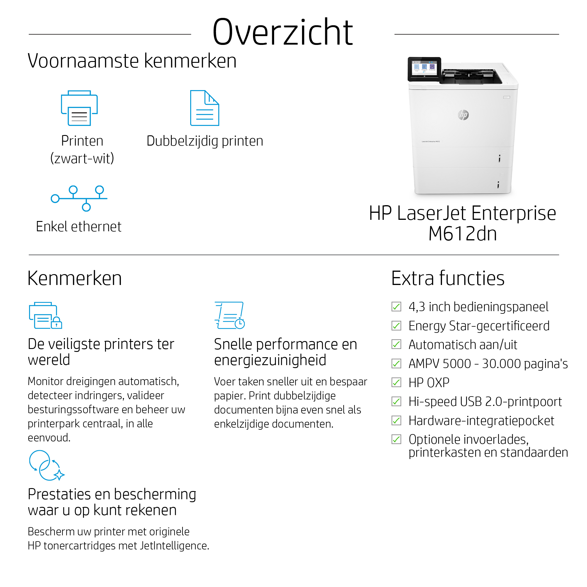 HP LaserJet Enterprise M612dn - Afbeelding 9