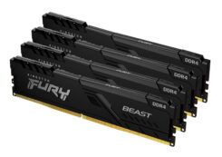 Kingston Technology FURY Beast 64GB 3600MT/s DDR4 CL18 DIMM (Kit van 4) Black