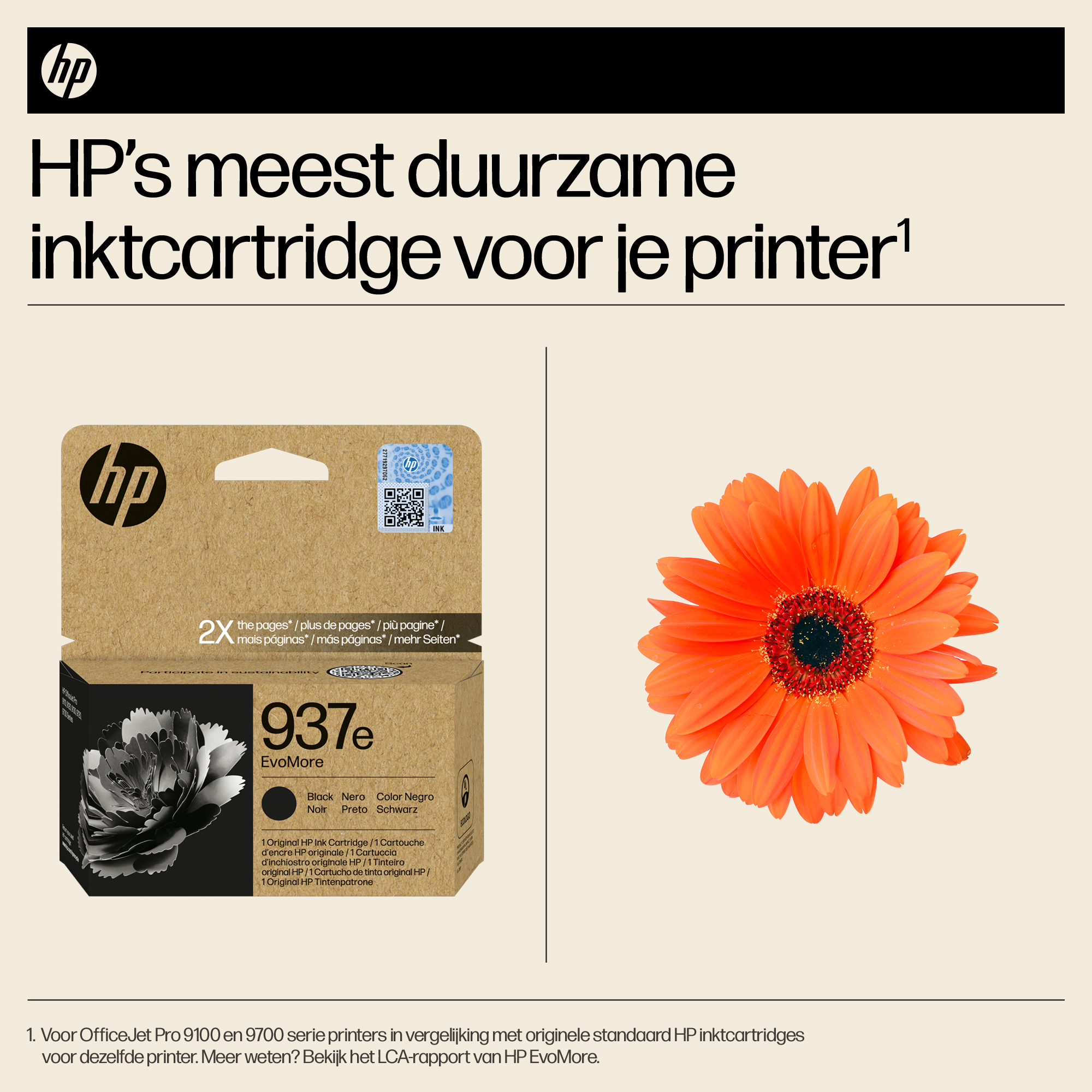 HP 937e EvoMore originele zwarte inktcartridge - Afbeelding 6
