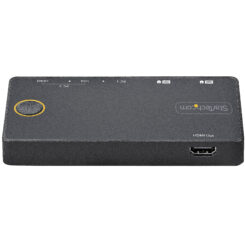 StarTech.com 2 Port Hybride USB-A + HDMI & USB-C KVM Switch - Enkele 4K 60Hz HDMI 2.0 Monitor - Compacte Desktop en/of Laptop HDMI KVM Switch - USB Bus Powered - Thunderbolt 3 Compatibel - Afbeelding 4