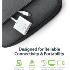 Techly 0.15m Mini DisplayPort 1.2 - DVI-D M/F 0,15 m Wit - Afbeelding 8