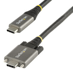 StarTech.com 1m USB-C Kabel, Vergrendelbaar met Zijschroef, USB 10Gbps, 100W (5A) Power Delivery, 8K 60Hz / 4K 144Hz DP Alt Mode, USB-IF Gecertificeerd - Thunderbolt Compatibel - Afbeelding 2
