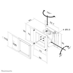 Neomounts tv wandsteun - Afbeelding 4