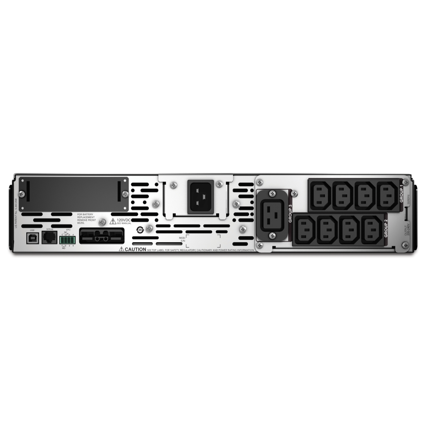 APC Smart-UPS X SMX2200RMHV2U - 8x C13, 1x C19 uitgang, USB, 2200VA, uitbreidbare runtime - Afbeelding 3