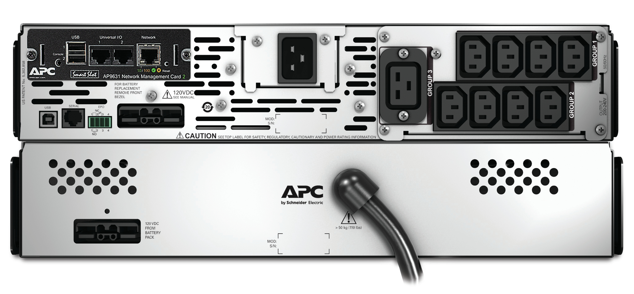 APC Smart-UPS X SMX3000RMHV2UNC - 8x C13, 1x C19 uitgang, USB, 3000VA, uitbreidbare runtime, NMC - Afbeelding 9