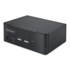 StarTech.com 2-Port Dual-Monitor DisplayPort KVM Switch, 8K 60Hz / 4K 144Hz, DP 1.4, 2x USB 10Gbps Poorten, 4x USB HID Ports, Hotkey Schakelaar, TAA Compliant