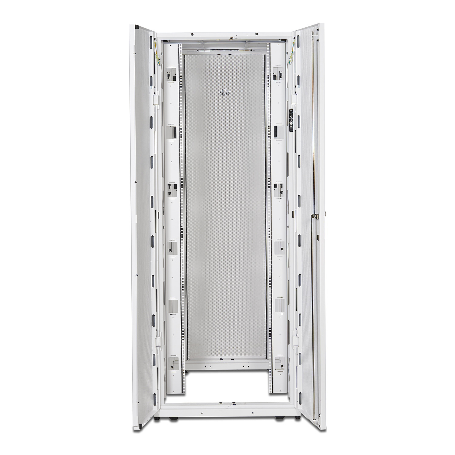 APC NetShelter SX 42U 750mm brede x 1070mm diepe behuizing met zijden, wit - Afbeelding 7