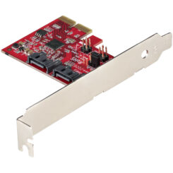StarTech.com SATA PCIe Kaart - 2 Port PCIe SATA Uitbreidingskaart - 6Gbps - Full/Low Profile - PCI Express naar SATA Adapter/Controller - ASM1062R SATA RAID - PCIe naar SATA Converter - Afbeelding 3