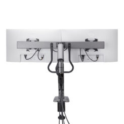 StarTech.com Dual Monitor Arm met Crossbar voor Bureau, Tot 27 inch Schermen, VESA 75x75/100x100, Max 15kg, C-klem, Volledig Scharnierend, Arm met Veermechanisme, TAA - Afbeelding 5