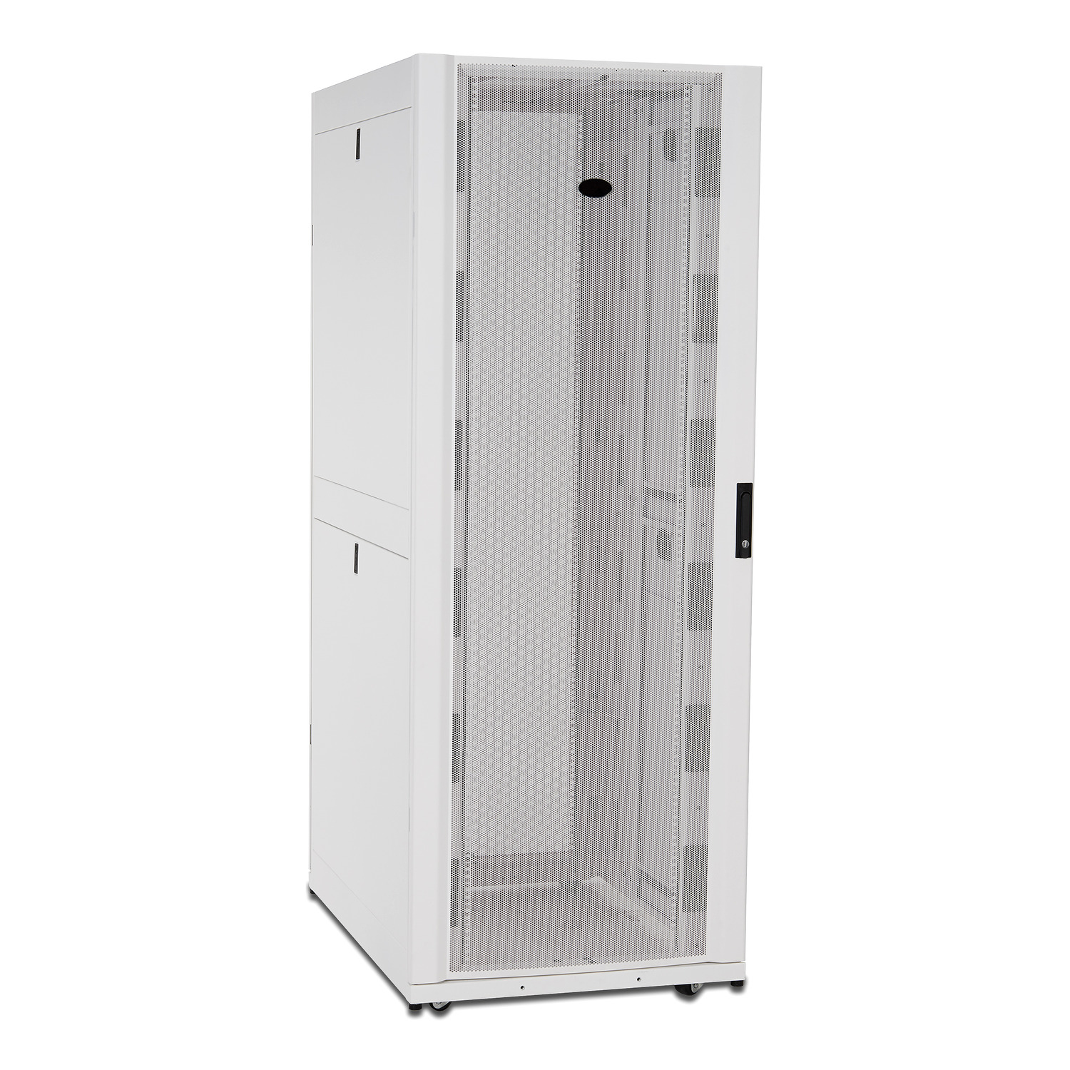 APC NetShelter SX 42U 750mm brede x 1070mm diepe behuizing met zijden, wit - Afbeelding 2