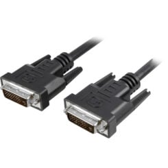 Techly 0.5m DVI-D DVI kabel 0,5 m Zwart