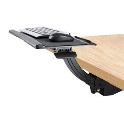 StarTech.com Uitschuifbare Bureau Toetsenbordlade, Full Motion Keyboard en Mouse Tray met Verstelbare Hoogte, 25 x 65cm Plateau, Ergonomisch Bureaublad voor Toetsenbord met Muismat en Polssteun - Afbeelding 10