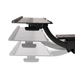 StarTech.com Uitschuifbare Bureau Toetsenbordlade, Full Motion Keyboard en Mouse Tray met Verstelbare Hoogte, 25 x 65cm Plateau, Ergonomisch Bureaublad voor Toetsenbord met Muismat en Polssteun - Afbeelding 8