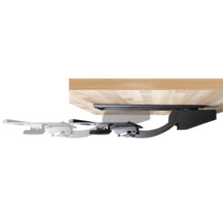 StarTech.com Uitschuifbare Bureau Toetsenbordlade, Full Motion Keyboard en Mouse Tray met Verstelbare Hoogte, 25 x 65cm Plateau, Ergonomisch Bureaublad voor Toetsenbord met Muismat en Polssteun - Afbeelding 9