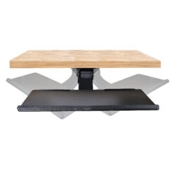 StarTech.com Uitschuifbare Bureau Toetsenbordlade, Full Motion Keyboard en Mouse Tray met Verstelbare Hoogte, 25 x 65cm Plateau, Ergonomisch Bureaublad voor Toetsenbord met Muismat en Polssteun - Afbeelding 7