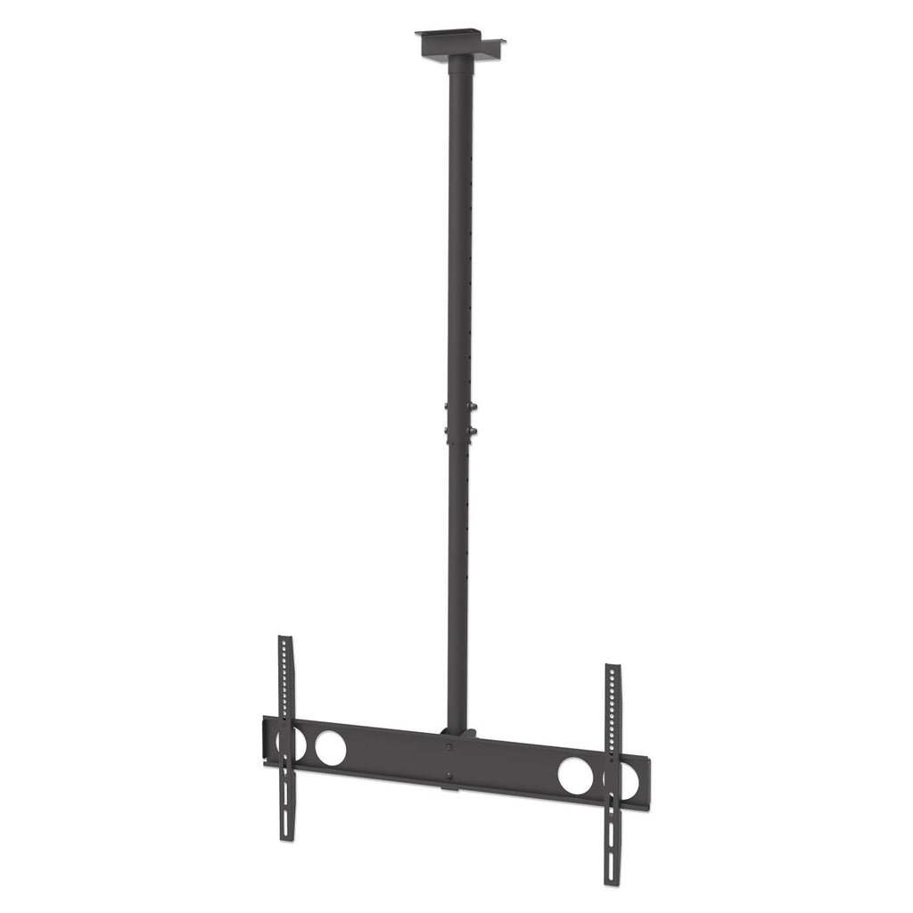 Manhattan Plafondbeugel voor TV’s en monitoren, voor schermen 37"–75", hoogte verstelbaar 105–156 cm, VESA-compatibiliteit: van 200x200 tot 800x400 mm (controleer de afmetingen van de vier montagegaten aan de achterzijde), max. 50 kg, zwart - Afbeelding 2
