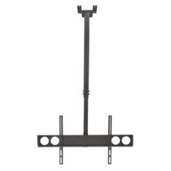 Manhattan Plafondbeugel voor TV’s en monitoren, voor schermen 37"–75", hoogte verstelbaar 105–156 cm, VESA-compatibiliteit: van 200x200 tot 800x400 mm (controleer de afmetingen van de vier montagegaten aan de achterzijde), max. 50 kg, zwart - Afbeelding 4
