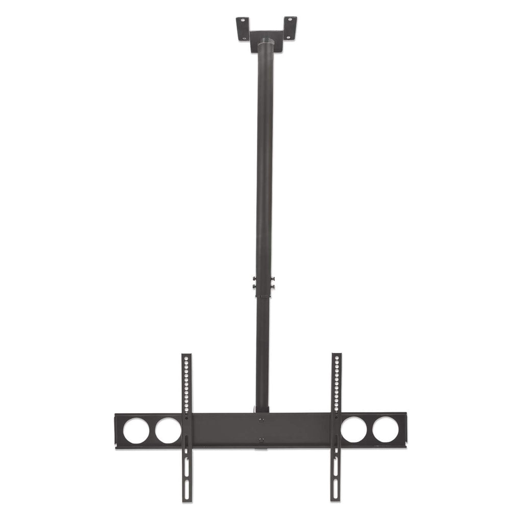Manhattan Plafondbeugel voor TV’s en monitoren, voor schermen 37"–75", hoogte verstelbaar 105–156 cm, VESA-compatibiliteit: van 200x200 tot 800x400 mm (controleer de afmetingen van de vier montagegaten aan de achterzijde), max. 50 kg, zwart - Afbeelding 4