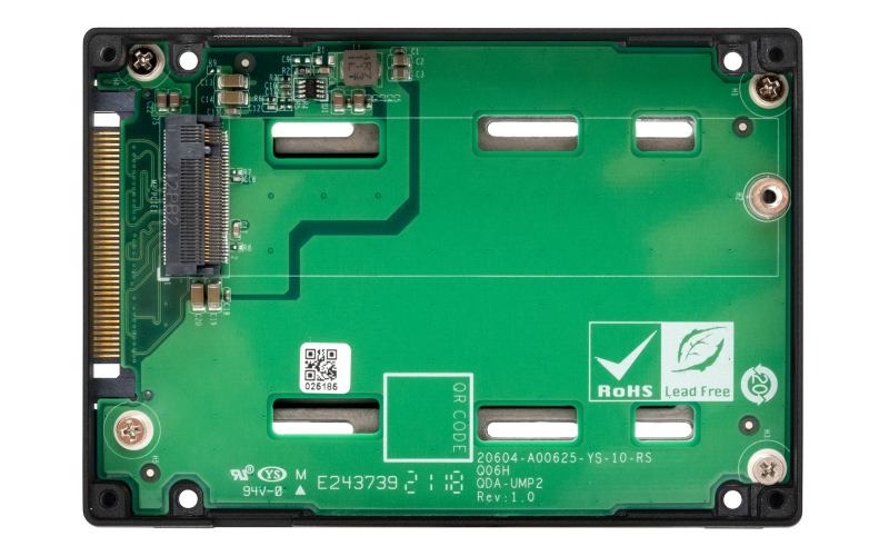 QNAP QDA-UMP4 behuizing voor opslagstations SDD-behuizing Zwart 2.5" - Afbeelding 5
