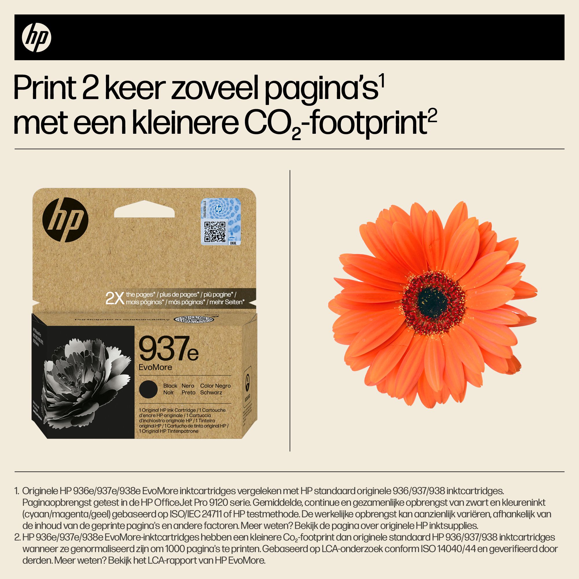 HP 937e EvoMore originele zwarte inktcartridge - Afbeelding 4