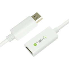 Techly 0.15m DisplayPort 1.2 - HDMI M/F 0,15 m Wit - Afbeelding 11