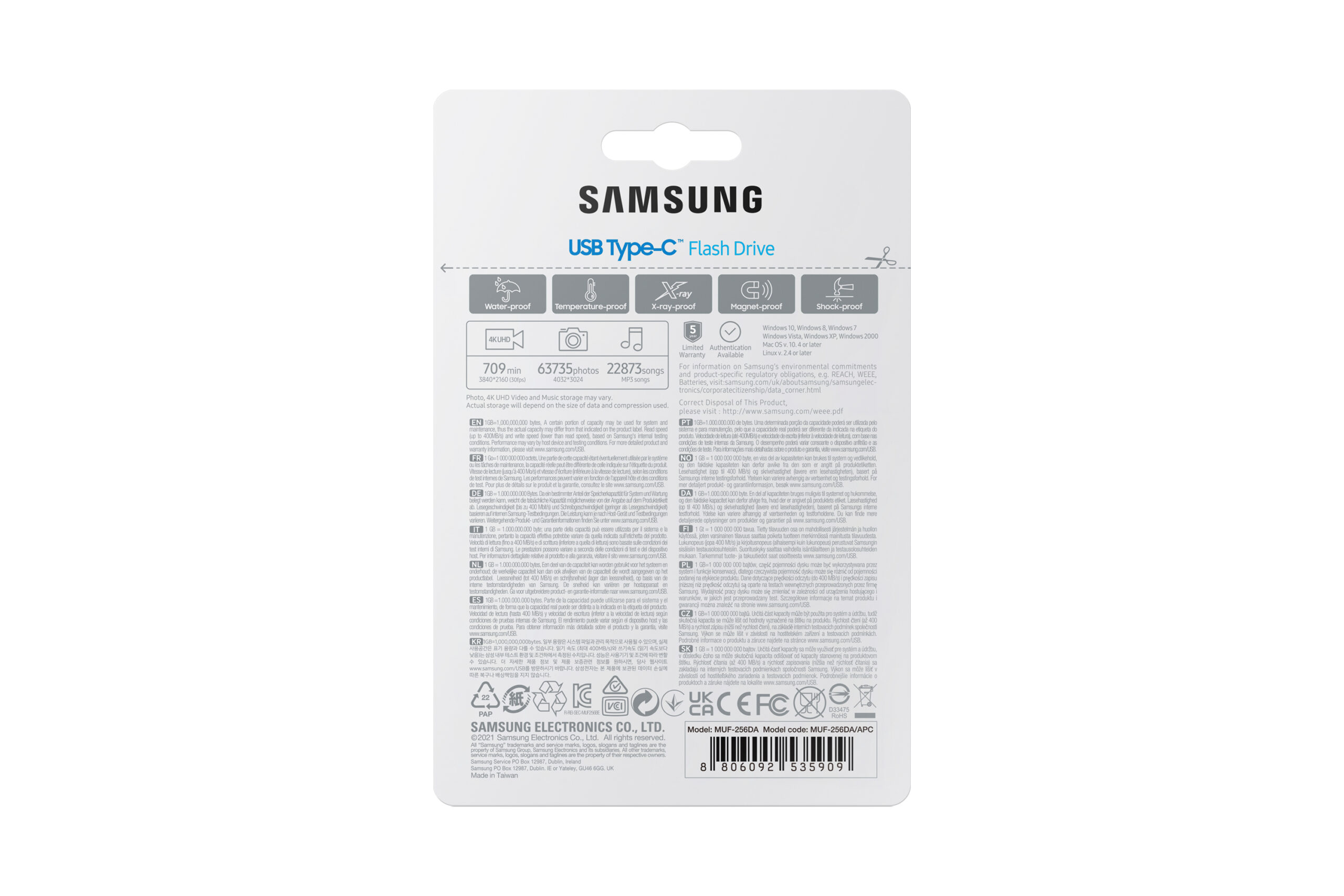 Samsung MUF-256DA USB flash drive 256 GB USB Type-C 3.2 Gen 1 (3.1 Gen 1) Blauw - Afbeelding 11