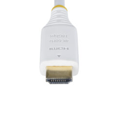StarTech.com 3m Premium Gecertificeerde High Speed HDMI Kabel, 4K 60Hz/1440p 144Hz, HDR10/HDCP 2.2/ARC, 18Gbps, UHD HDMI 2.0 Kabel voor TV/Monitor/Scherm, TPE Mantel, Wit - Afbeelding 6