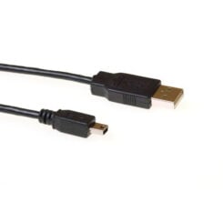 ACT USB 2.0 A male - USB mini B5 male 3,00 m