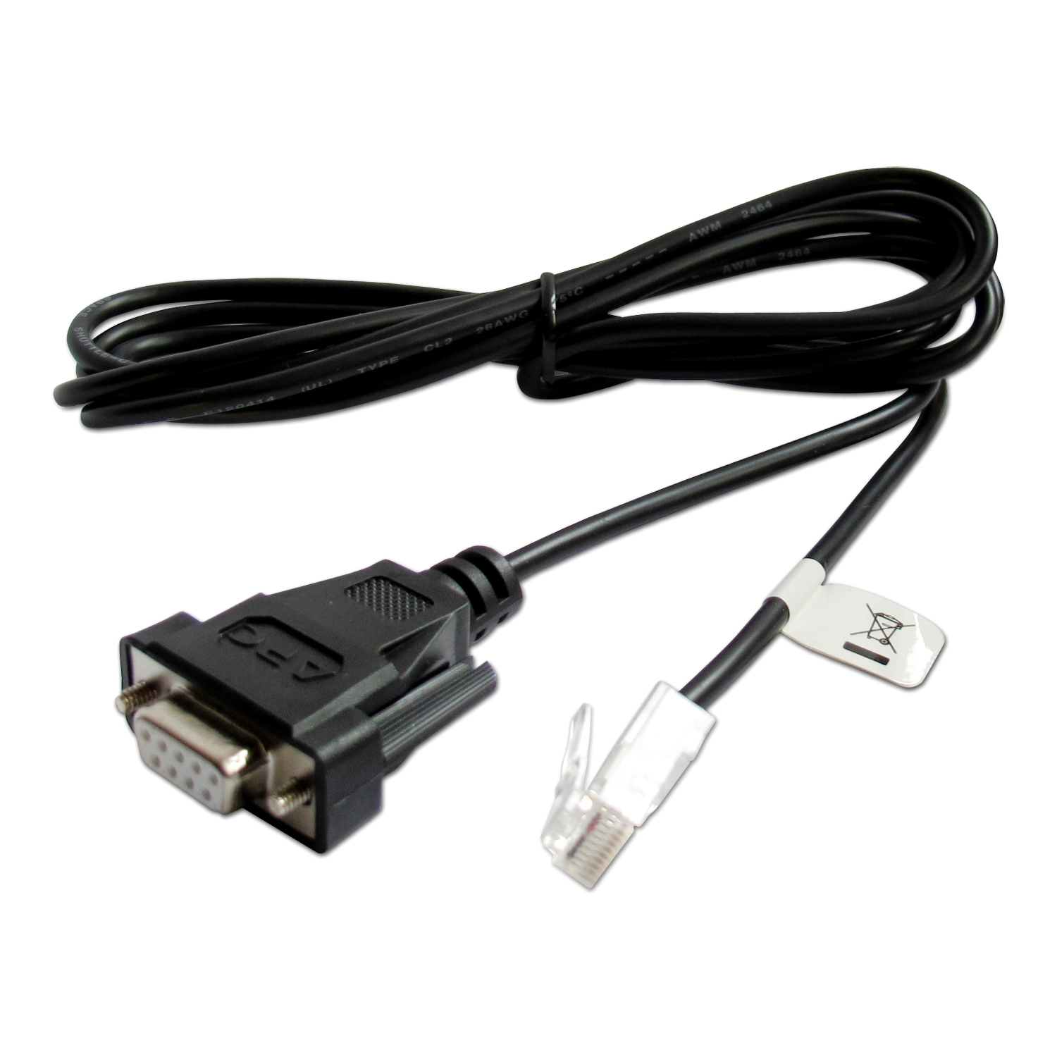 APC AP940-0625A tussenstuk voor kabels DB9 RJ45 Zwart