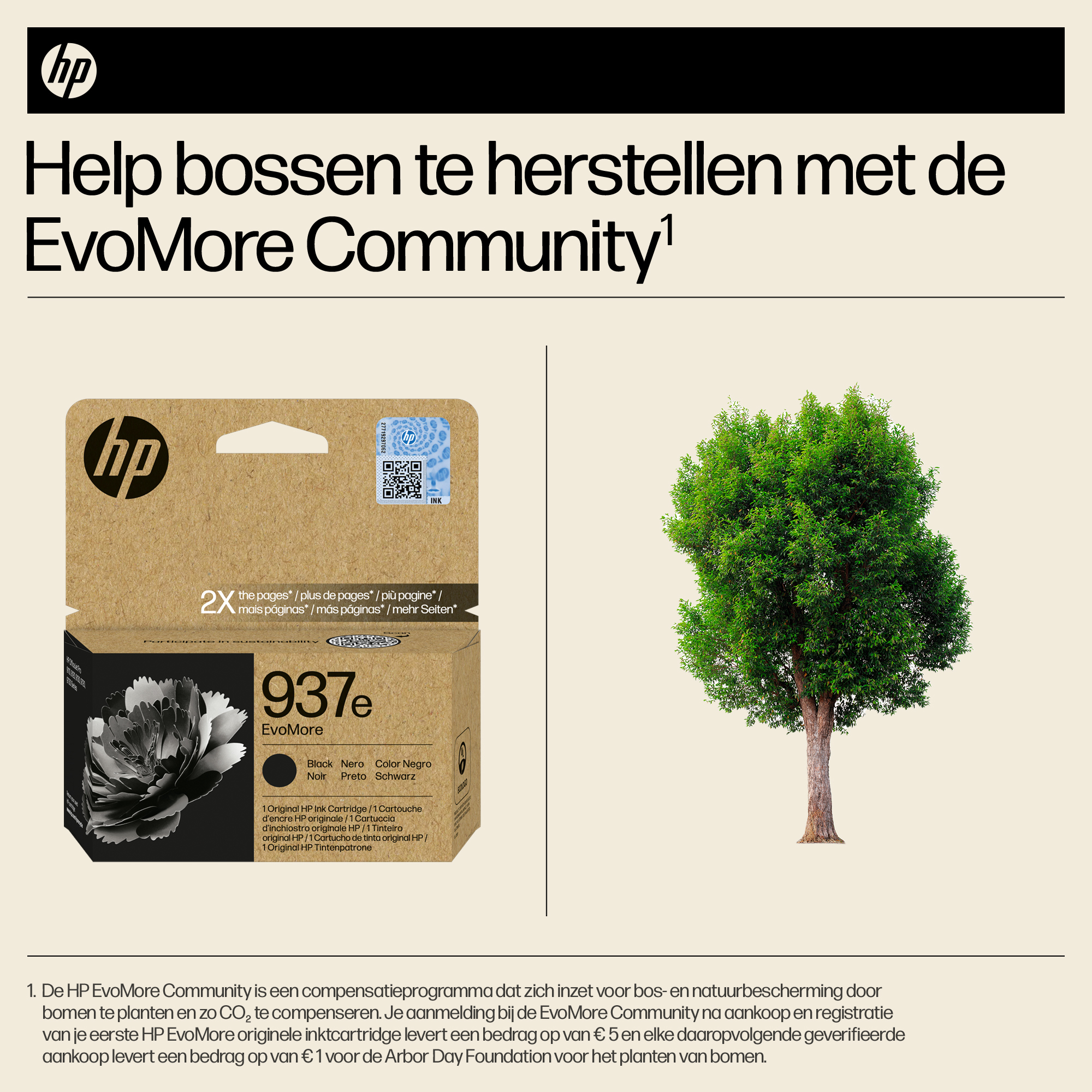 HP 937e EvoMore originele zwarte inktcartridge - Afbeelding 3