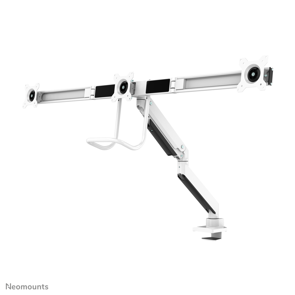 Neomounts NM-D775DX3WHITE flat panel bureau steun 68,6 cm (27") Wit - Afbeelding 5
