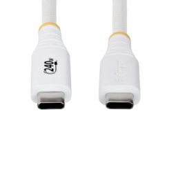 StarTech.com 2m USB-C Oplaadkabel, Duurzaam en Ultra-flexibel, 240W(5A) PD EPR, USB 2.0 Laptop Laadkabel, USB-IF Gecertificeerd, Robuuste USB-C Oplaadkabel - Wit - Afbeelding 5