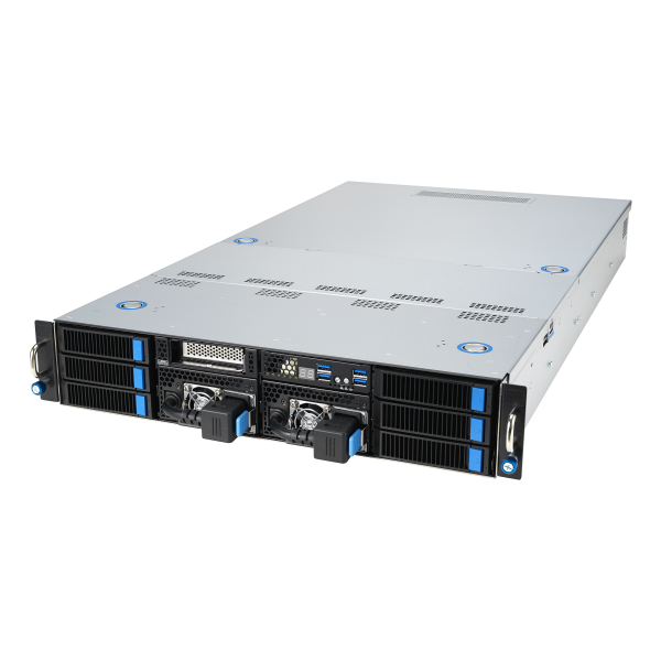 ASUS 90SF0251-M004X0 server barebone Intel C741 Rack (2U) Zwart, Staal - Afbeelding 2